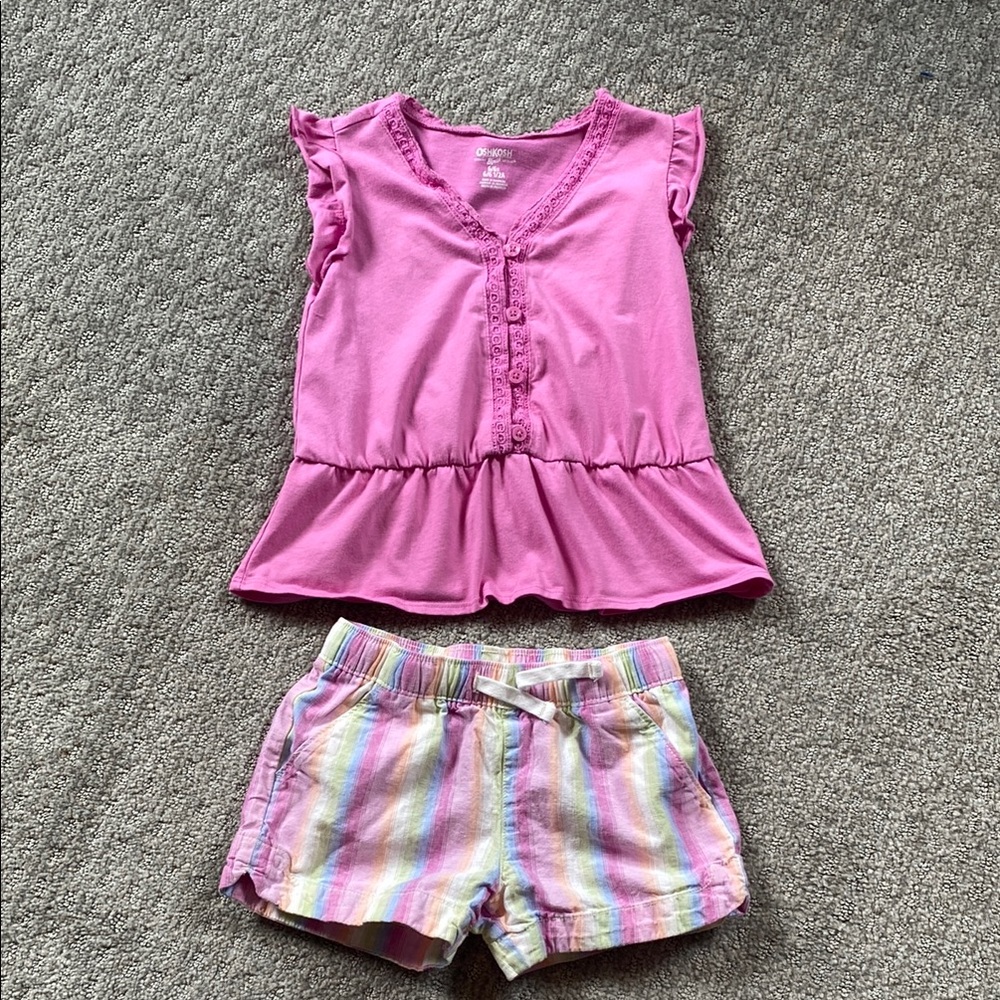 OshKosh B'gosh Shorts and Pink Top